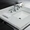 Fauceture Dreyfuss 30" Console Sink W/ SS Leg (8", 3 Hole), Marble White/ Chrome KVPB30M8SQ1ST - alternate 6